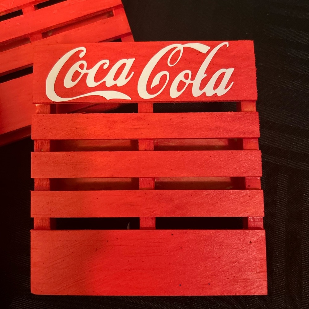 Set of 4 Coca Cola coasters